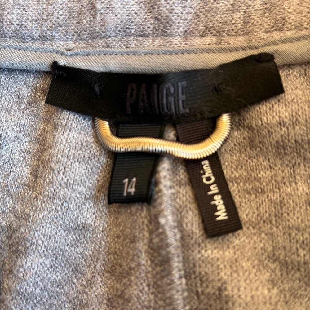 NWOT PAIGE Kara Pants in Heather Grey Size 14 - Picture 11 of 13